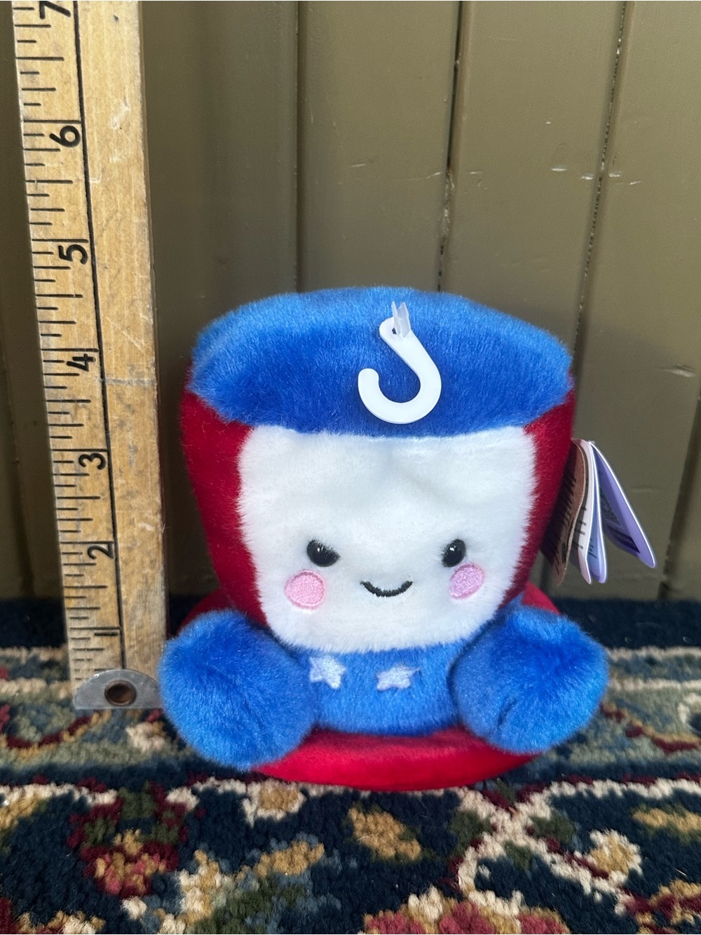 Aurora World 4” Freedom Hat Palm Pals NWT USA Patriotic Plush